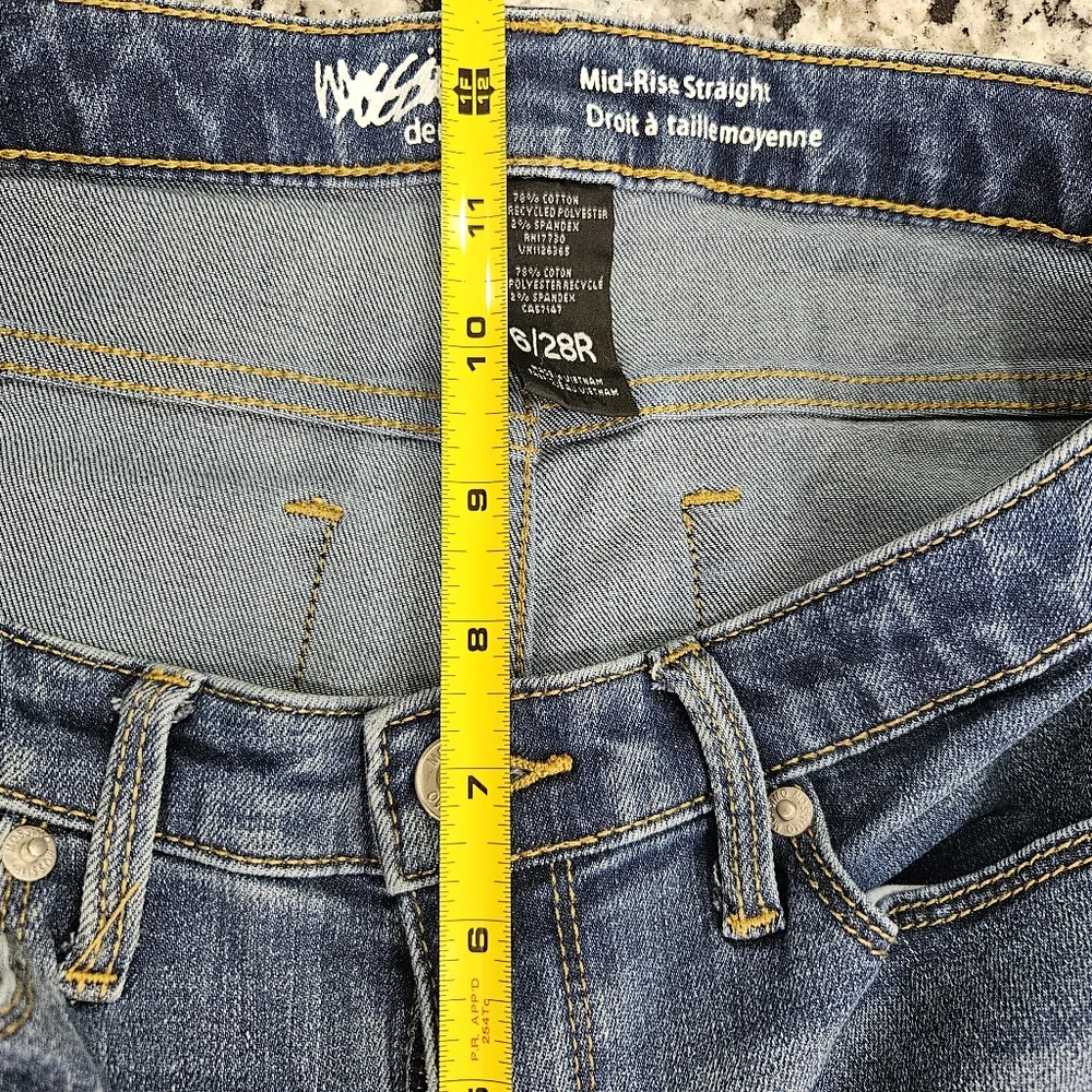 Massimo mid-rise Straight blue jeans - Picture 7 of 9